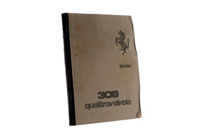 Lot 427 - Ferrari 308QV Owner’s Manual