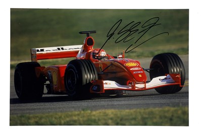 Lot 433 - Michael Schumacher Signed Large-Format Cibachrome Photograph