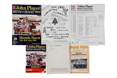 Lot 453 - Signed Motor Racing Programmes