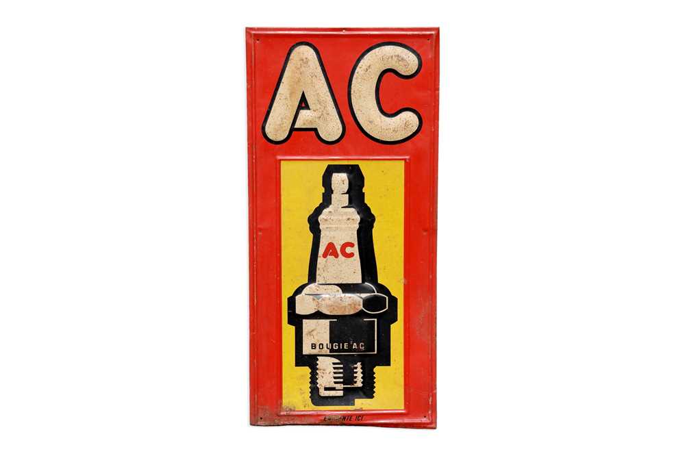 Lot 57 - AC Spark Plugs Advertising Sign