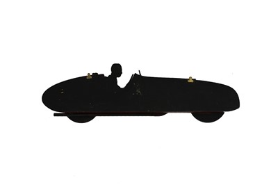 Lot 37 - Wooden Side Profile of a Racing Car