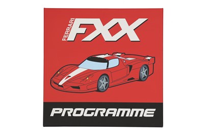 Lot 524 - Ferrari FXX Programme Canvas Art