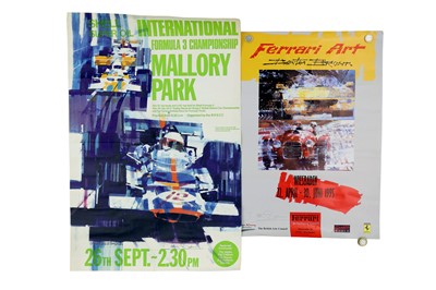 Lot 525 - Mallory Park Race Poster Featuring Artwork by Dexter Brown