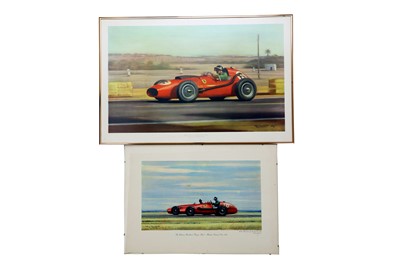 Lot 532 - Two Roy Nockolds Prints Depicting Mike Hawthorn