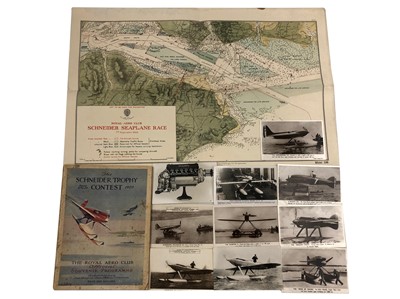 Lot 538 - Schneider Trophy Air Races Ephemera