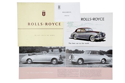 Lot 547 - Rolls-Royce Silver Cloud Sales Brochures