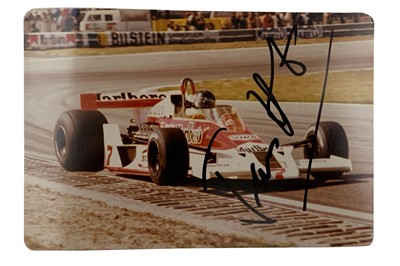 Lot 550 - James Hunt Signed Photograph