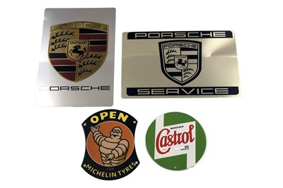 Lot 553 - Four Reproduction Garage Signs