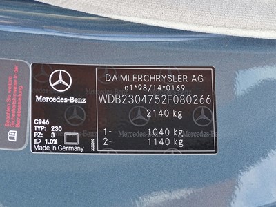Lot 361 - 2004 Mercedes-Benz SL 500
