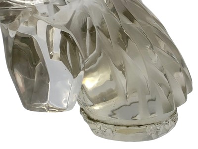 Lot 110 - A Rare Pre-War 'Tete de Coq' Glass Accessory Mascot by René Lalique, French, 1928
