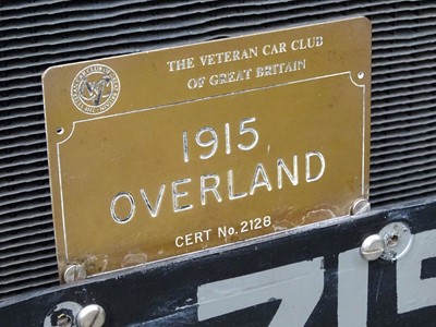 Lot 30 - 1915 Willys Overland Model 83 Tourer