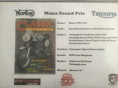 Lot 51 - 1961 Triton Manx GP 500cc