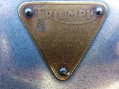 Lot 79 - 1958 Triumph T110/6T "Special"