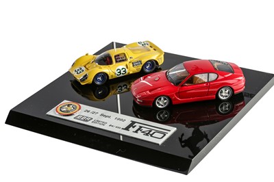 Lot 247 - Ferrari Model Display by BBR, in Display Case