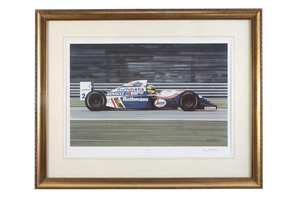 Lot 462 - 'Imola 94' - Ayrton Senna Artwork Print by Ray Goldsbrough