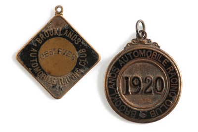 Lot 208 - Brooklands Automobile Racing Club Observer’s Badge, c1910