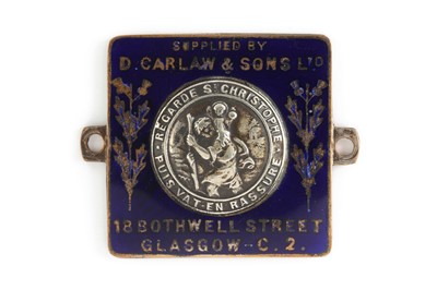 Lot 211 - D. Carlaw & Son Ltd Dashboard Plaque, c1912