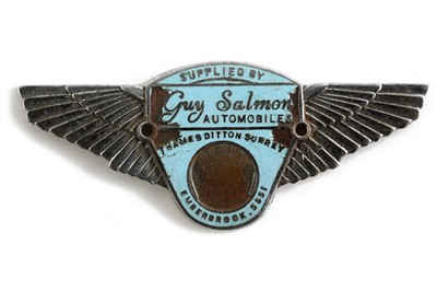Lot 217 - Aston-Martin Guy Salmon Dashboard Plaque, c1950s