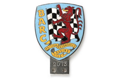 Lot 219 - British Automobile Racing Club Member’s Car Badge, c1950s