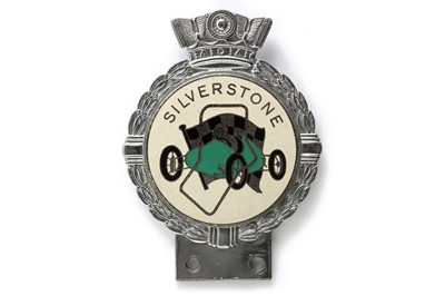 Lot 220 - Silverstone Car Badge by J.R. Gaunt, c1950s