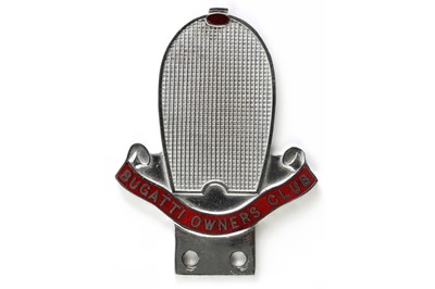 Lot 225 - Bugatti Owners Club Member’s Car Badge, c1950s