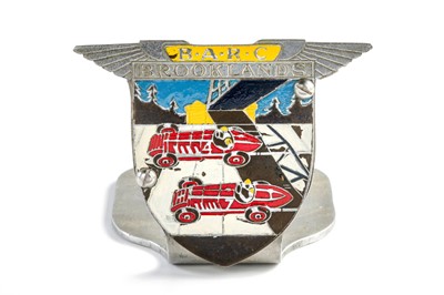 Lot 227 - Brooklands BARC Car Badge Deskpiece