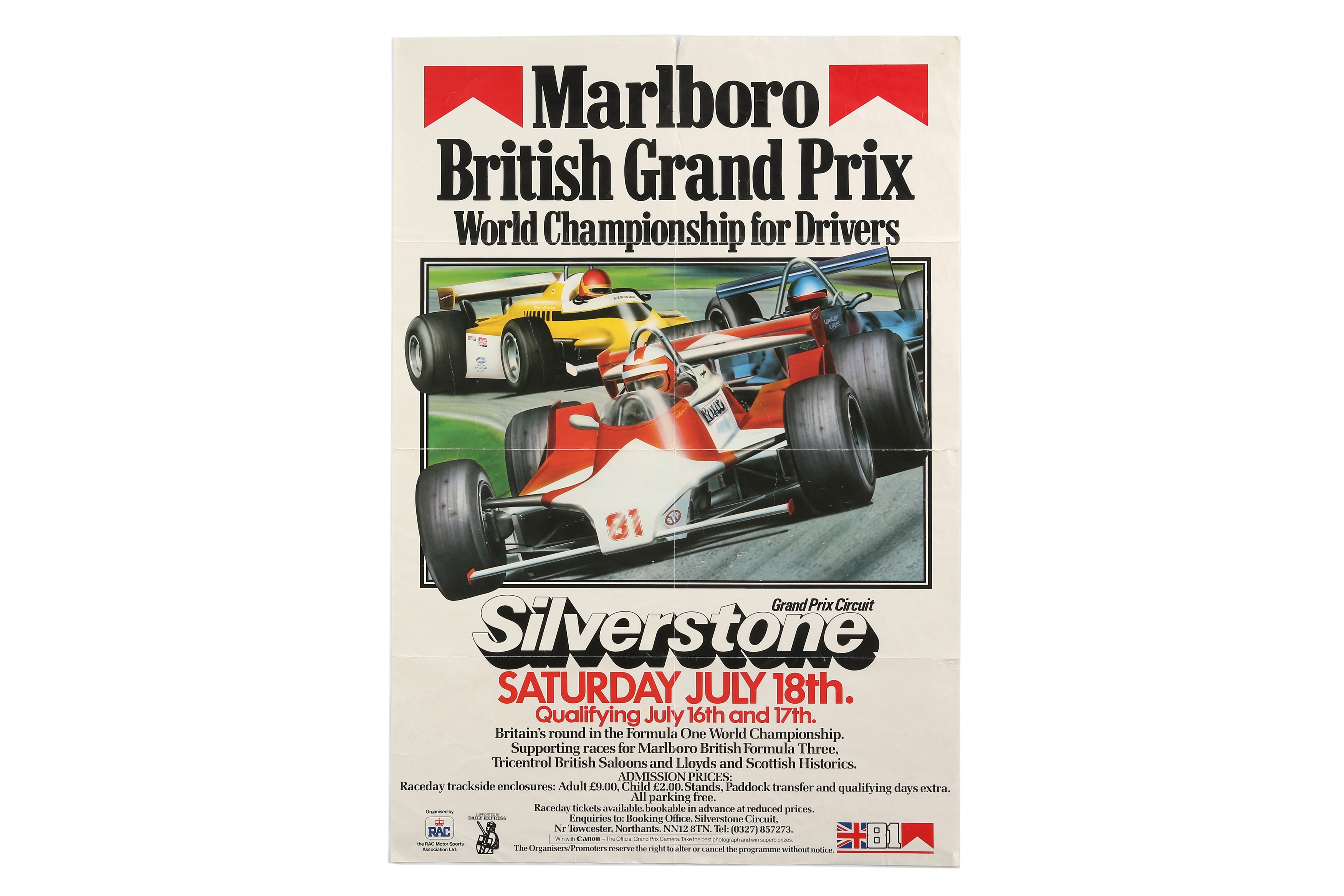 希少当時物Marlboro Grand Prix Guide 1950-89 Marlboro Grand Prix Guide 1950-1987 (1988 edition): Jacques