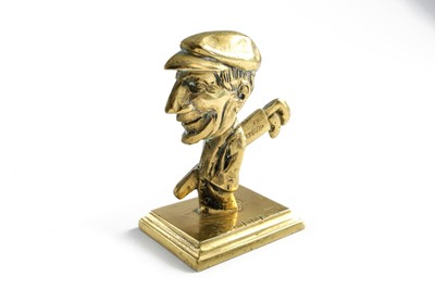 Lot 359 - An Unusual Bronze Golfer Mascot