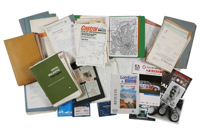 Lot 104 - Quantity of Lombard/RAC Rally Paperwork