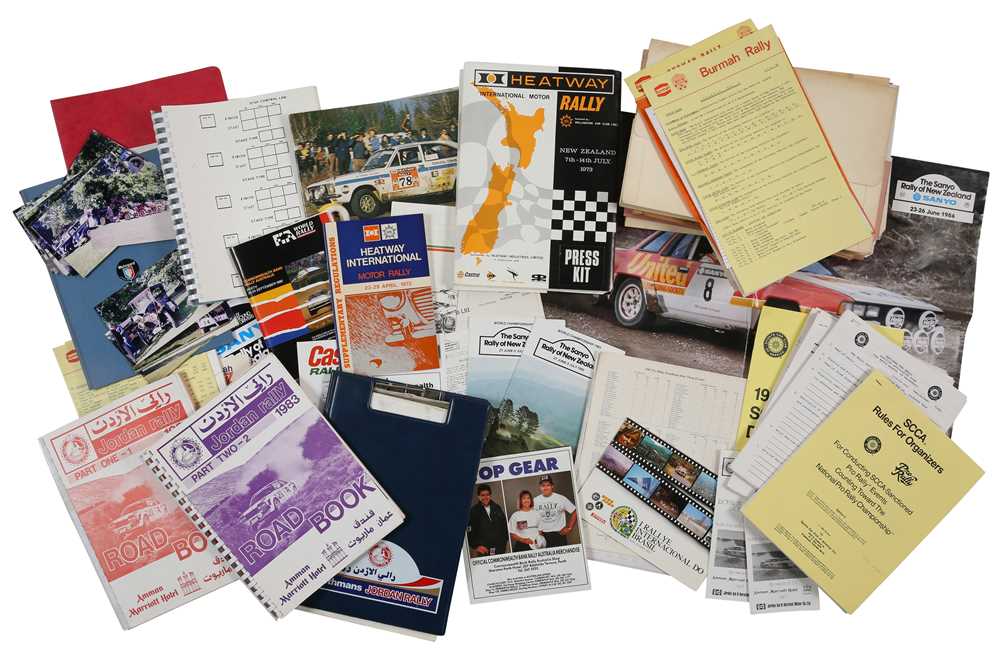 Lot 114 - Quantity of International Rallying Paperwork