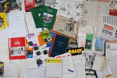 Lot 124 - Quantity of Assorted Rallying Paperwork