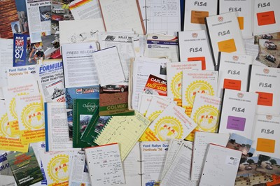 Lot 125 - Quantity of Assorted Rallying Paperwork