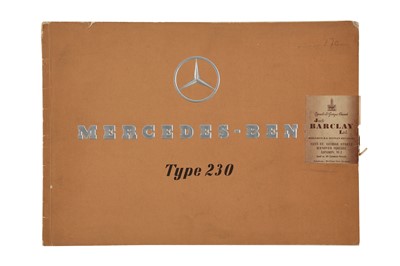 Lot 15 - Pre-War Mercedes-Benz Type 230 Sales Brochure