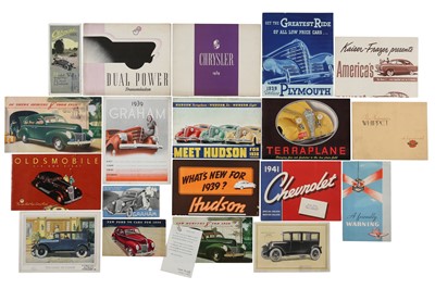 Lot 24 - Twenty-One Pre-War Sales Brochures
