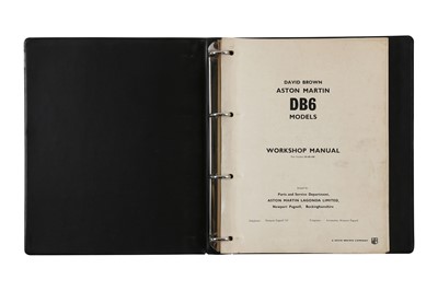 Lot 30 - Aston Martin DB6 Workshop Manual
