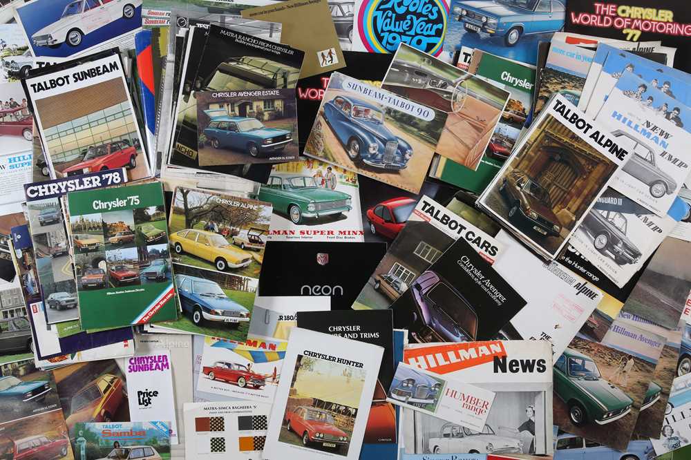 Lot 32 - Large Quantity of Rootes Group Sales Brochures