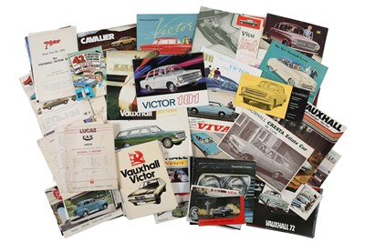 Lot 41 - Two Boxes of Vauxhall Sales Brochures