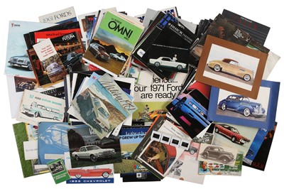Lot 50 - Quantity of American Vehicle Sales Brochures