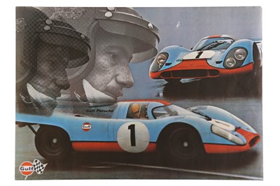 Lot 270 - Gulf / Porsche 917 Large Format Publicity Poster