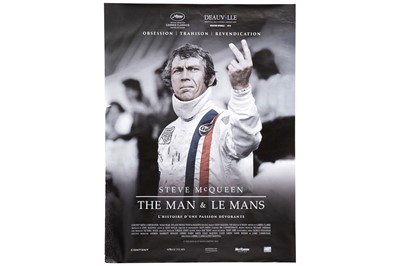 Lot 271 - A Very Large Steve McQueen 'The Man and Le Mans' Poster