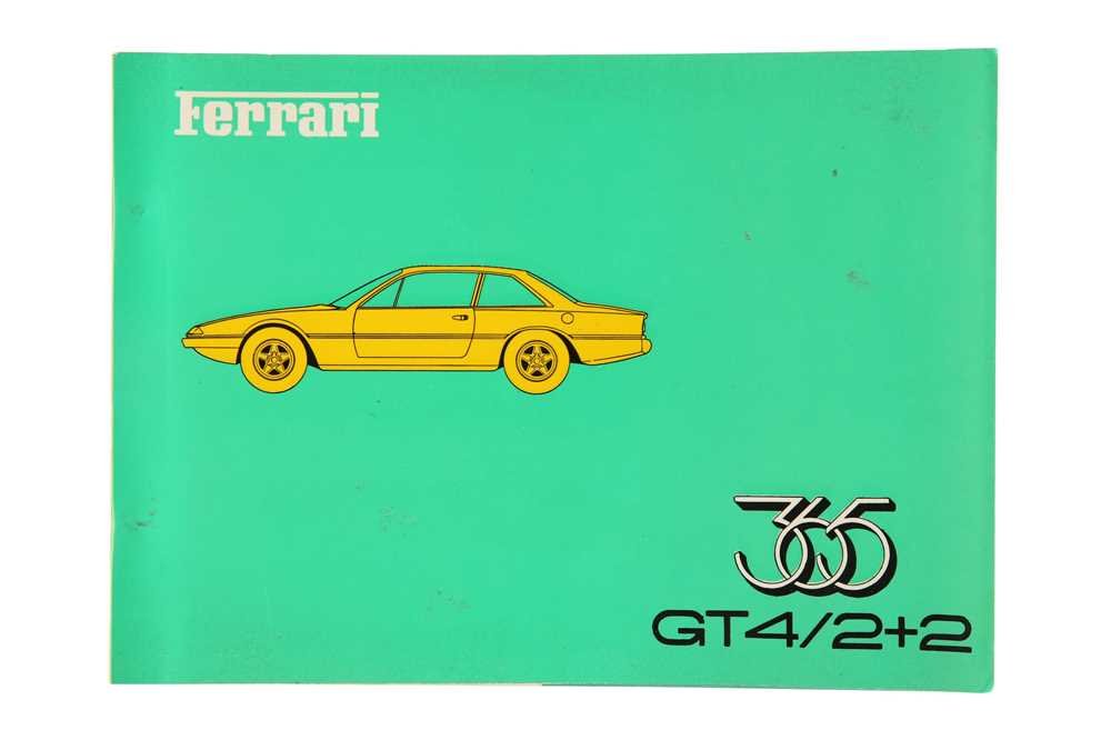 Lot 281 - Ferrari 365 GT4 2+2 Spare Parts Catalogue