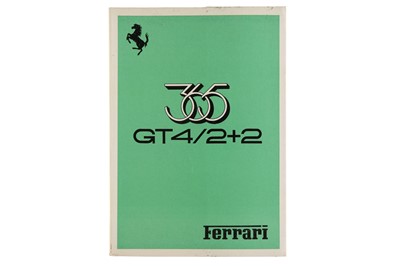 Lot 282 - Ferrari 365 GT4 2+2 Operating Maintenance and Service Handbook.
