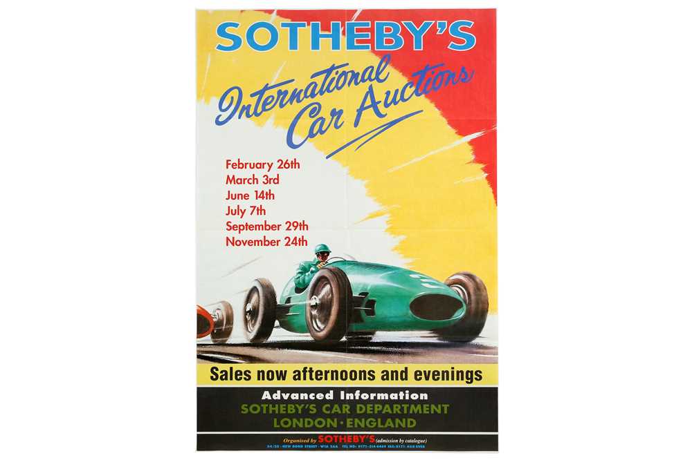 Lot 260 - Sothebys, Coys & Brooks Auction Posters