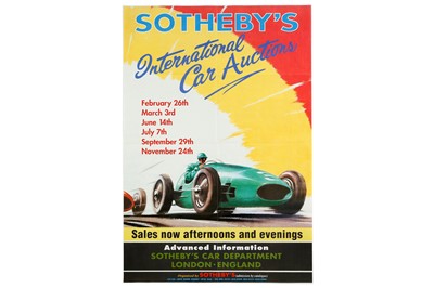 Lot 260 - Sothebys, Coys & Brooks Auction Posters