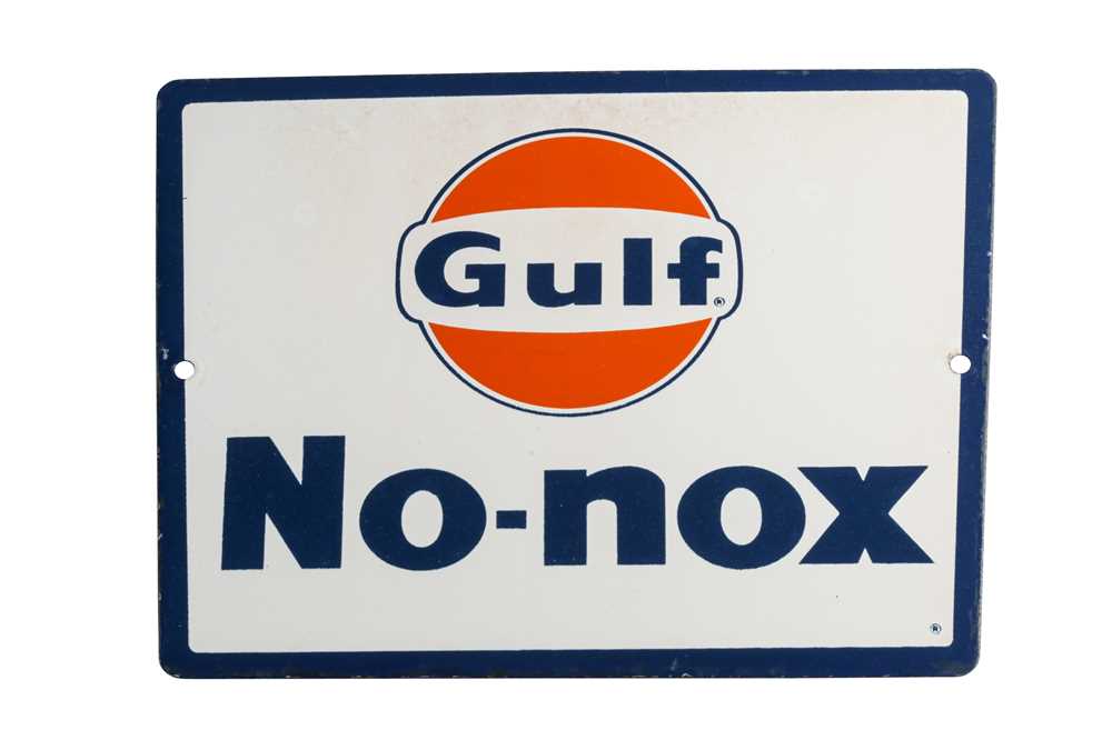 Lot 397 - Gulf ‘No-Nox’ Pump Sign