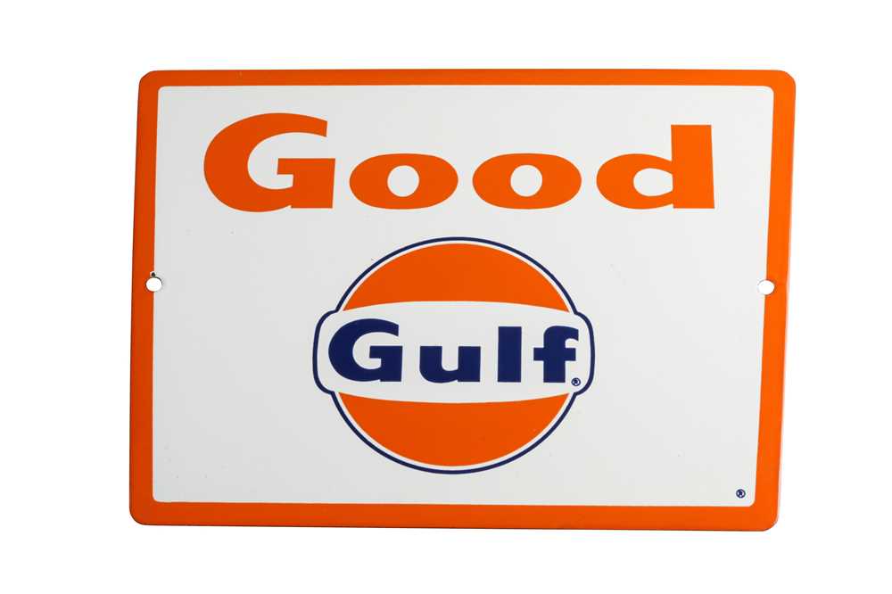 Lot 398 - Gulf ‘Good Gulf’ Pump Sign