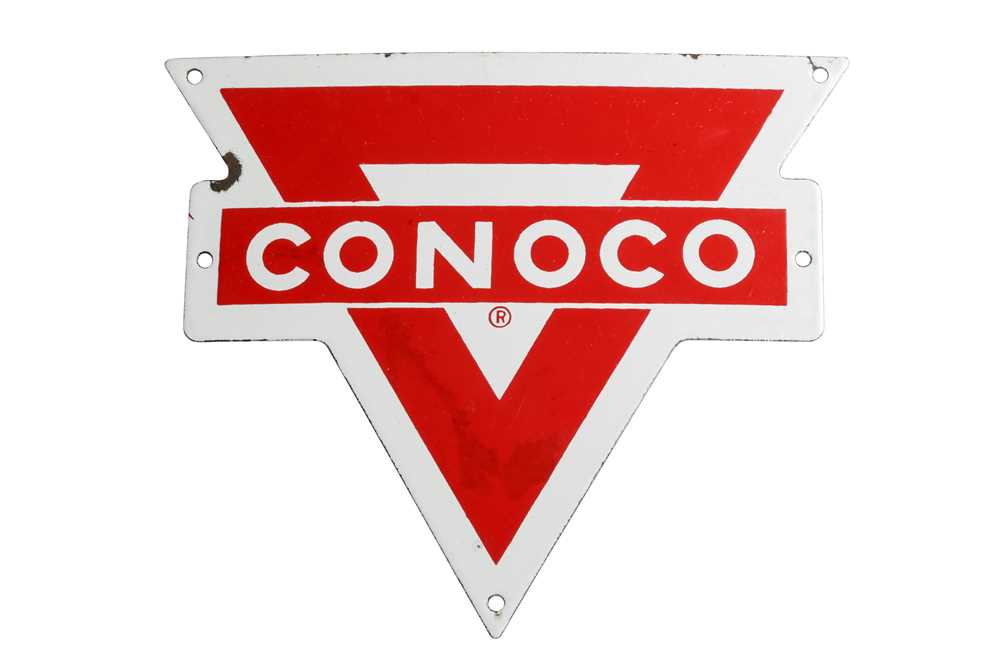 Lot 400 - Conoco Triangular Pump Sign