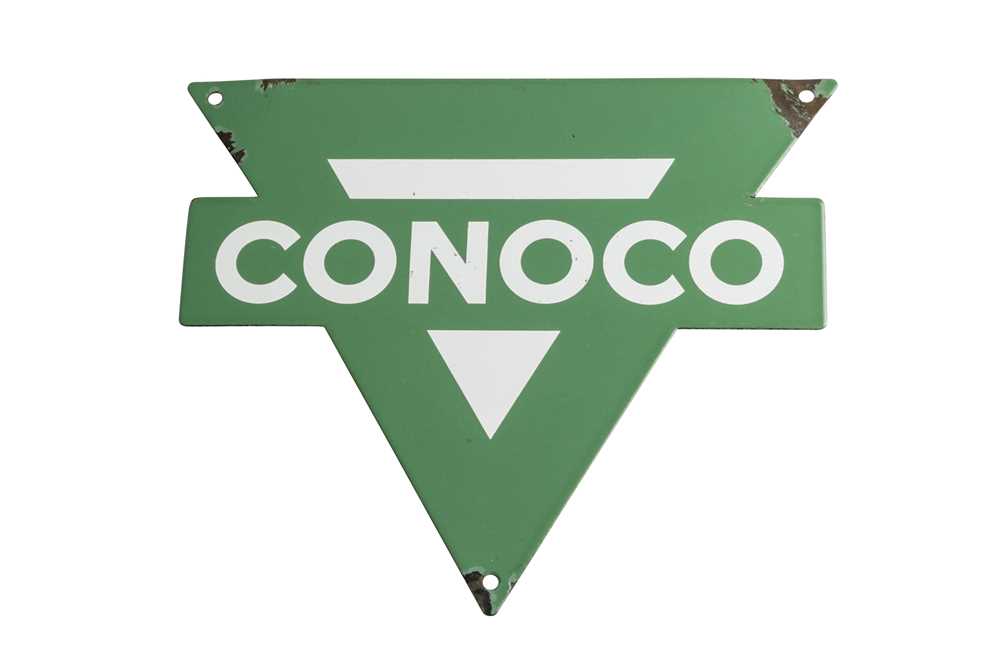 Lot 401 - Conoco Triangular Pump Sign