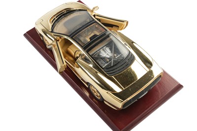 Lot 284 - Gold-Plated Jaguar XJ220 1:18 Scale Model