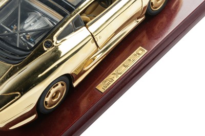 Lot 284 - Gold-Plated Jaguar XJ220 1:18 Scale Model